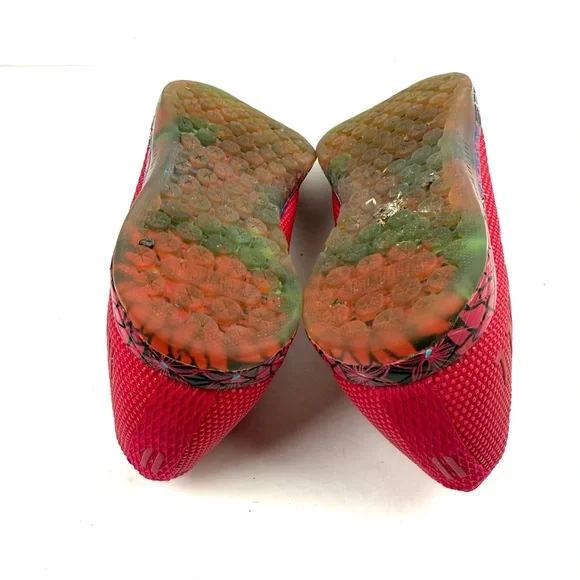 NO BULL Super Fabric Sneakers 9.5 Womens Lace up Mens 8 Bright Red Pink - Picture 10 of 12